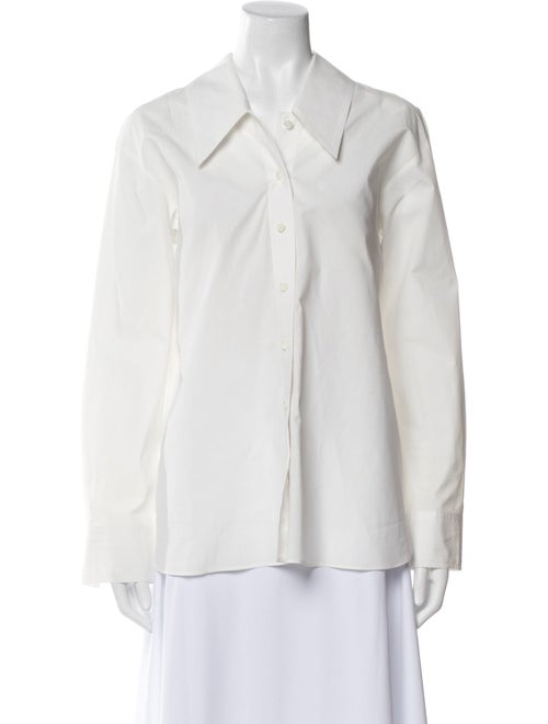 Khaite Long Sleeve Button-Up Top