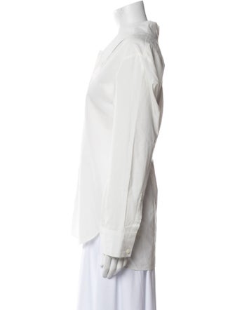 Khaite Long Sleeve Button-Up Top