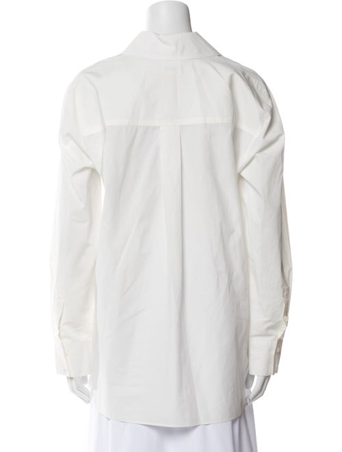 Khaite Long Sleeve Button-Up Top