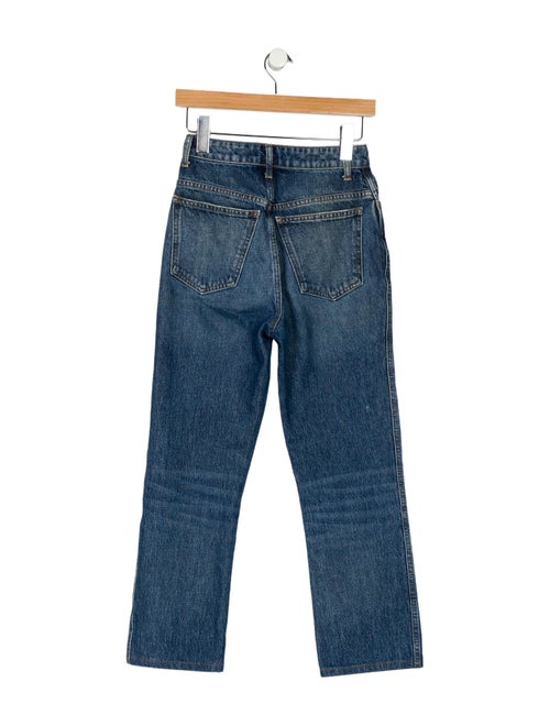 Khaite High-Rise Straight Leg Jeans