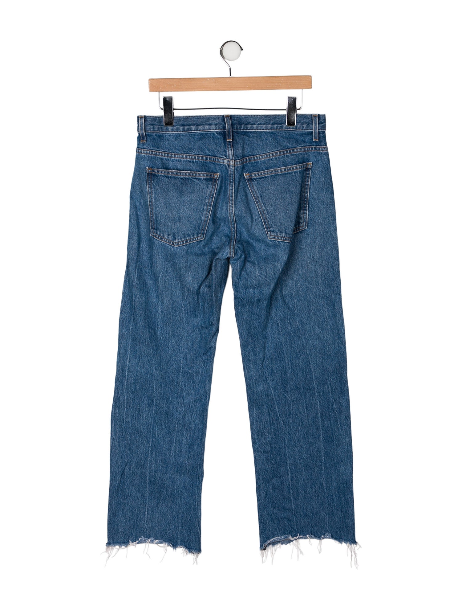 Khaite Mid-Rise Wide Leg Jeans