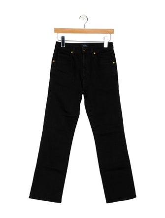 Khaite Mid-Rise Straight Leg Jeans