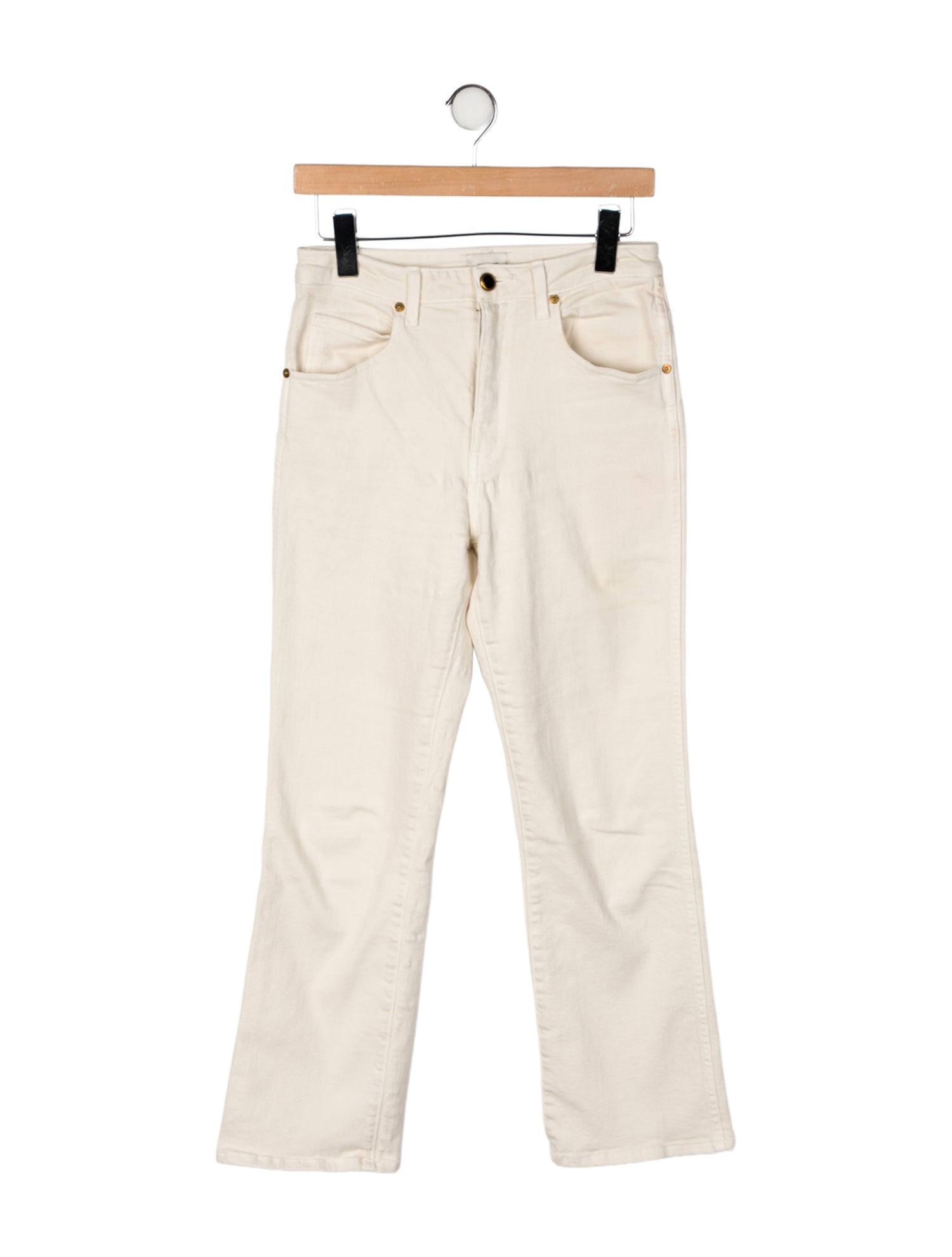 Khaite Mid-Rise Straight Leg Jeans