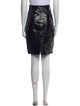 Khaite Leather Knee-Length Skirt
