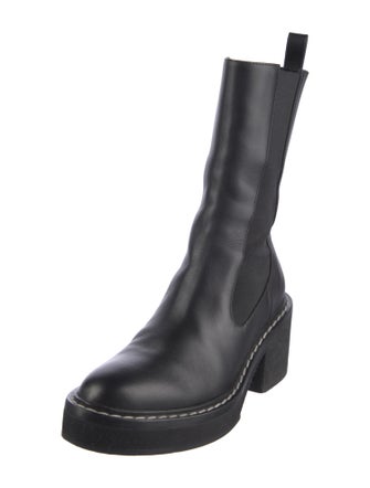 Khaite Leather Chelsea Boots