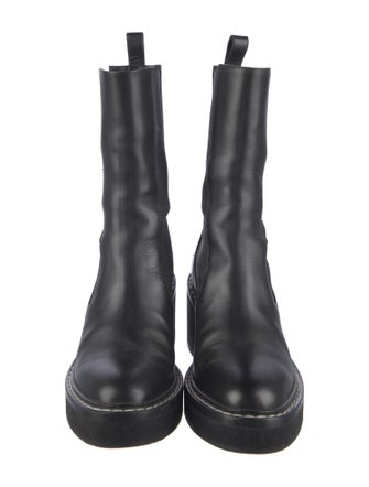 Khaite Leather Chelsea Boots
