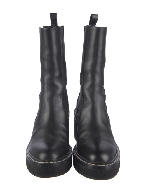Khaite Leather Chelsea Boots