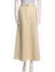 Khaite Raw-Edge Trim Long Skirt