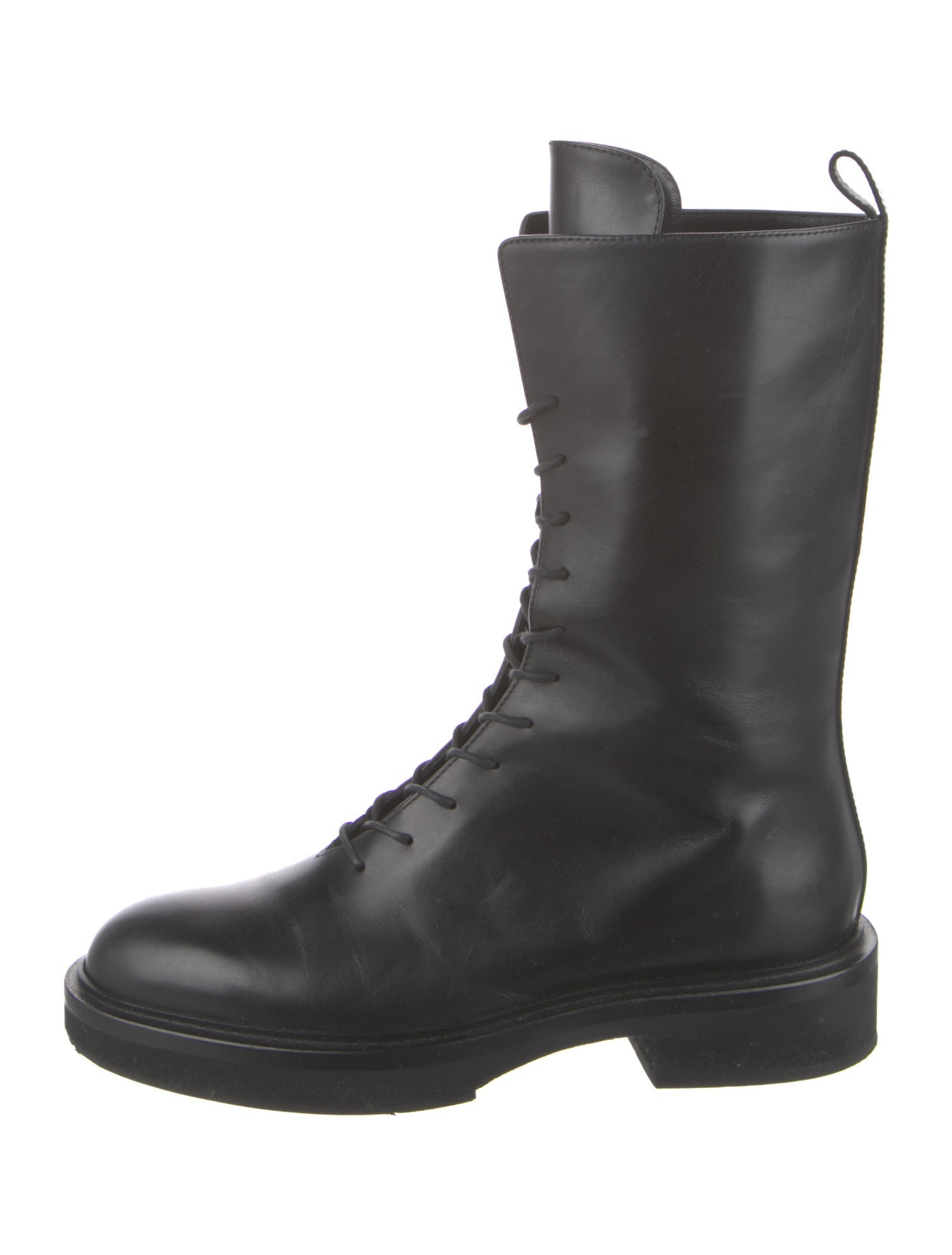 Khaite Leather Combat Boots
