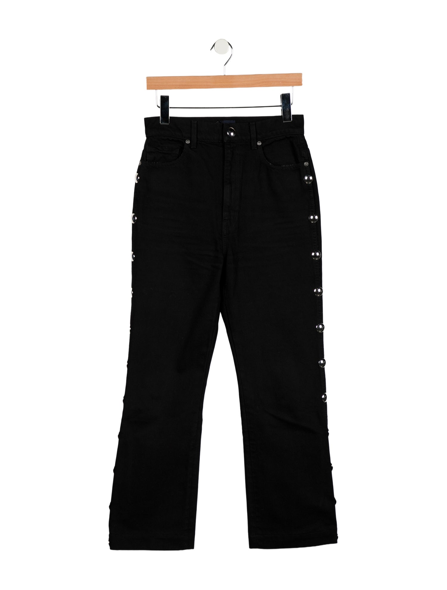 Khaite Mid-Rise Straight Leg Jeans