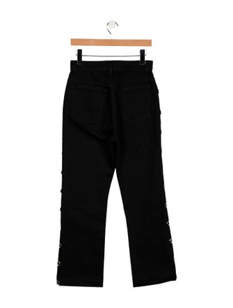 Khaite Mid-Rise Straight Leg Jeans
