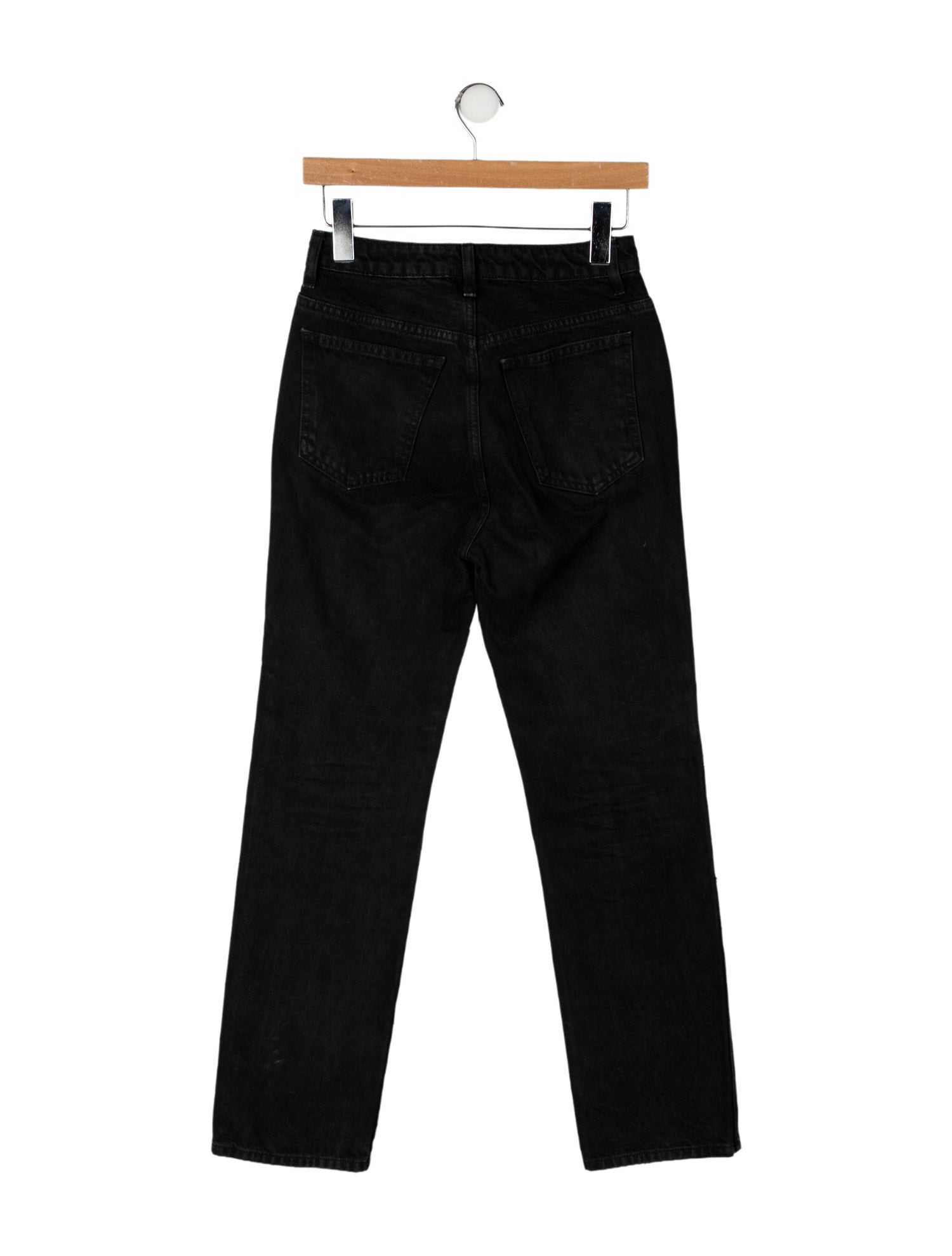 Khaite High-Rise Straight Leg Jeans