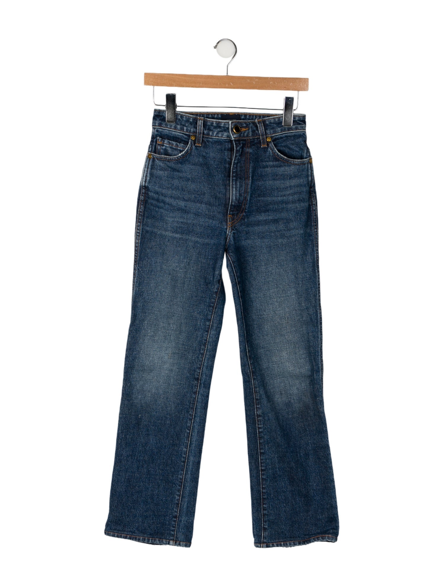 Khaite High-Rise Wide Leg Jeans