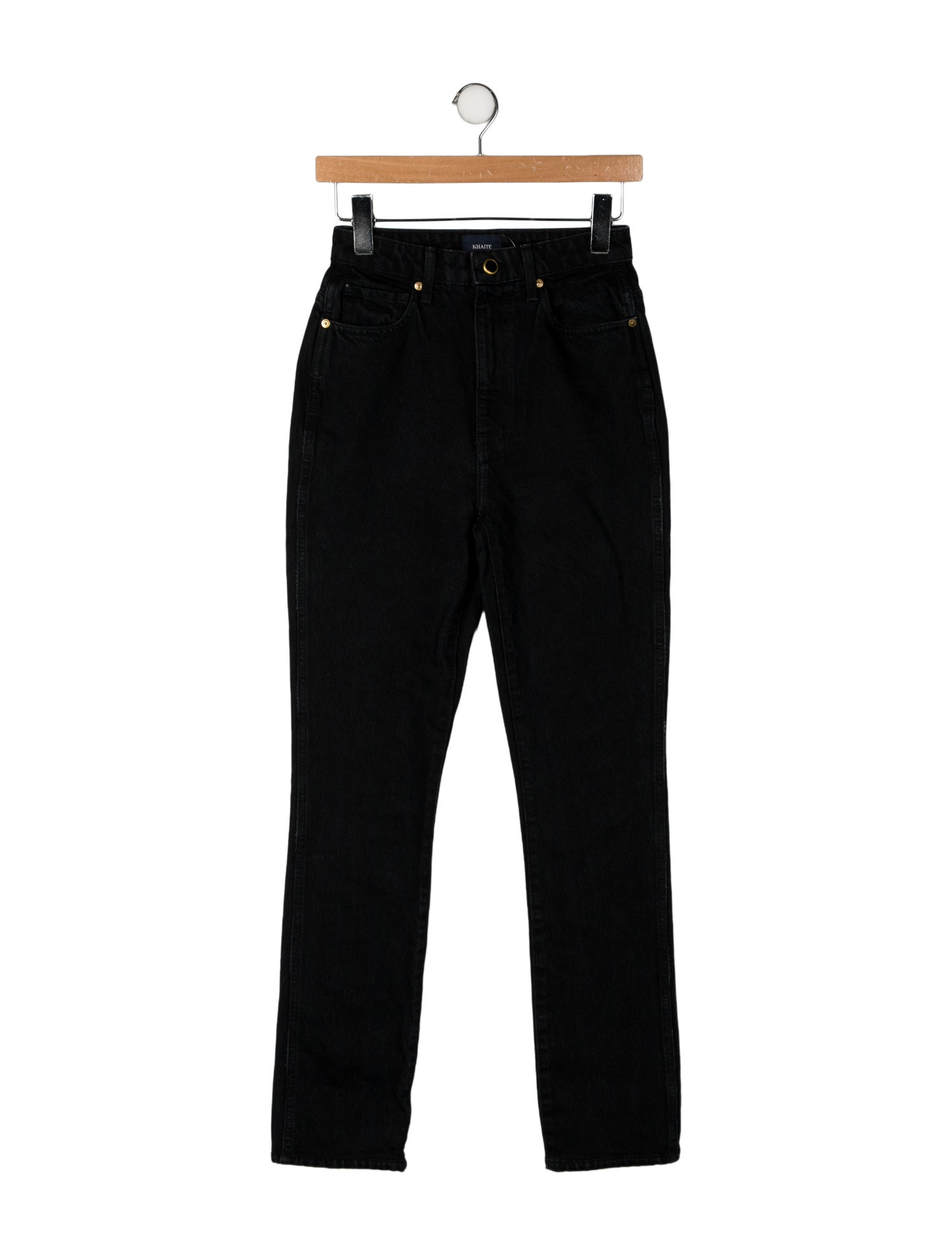 Khaite High-Rise Straight Leg Jeans