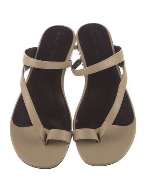 Khaite Leather Slides