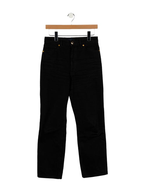 Khaite High-Rise Straight Leg Jeans