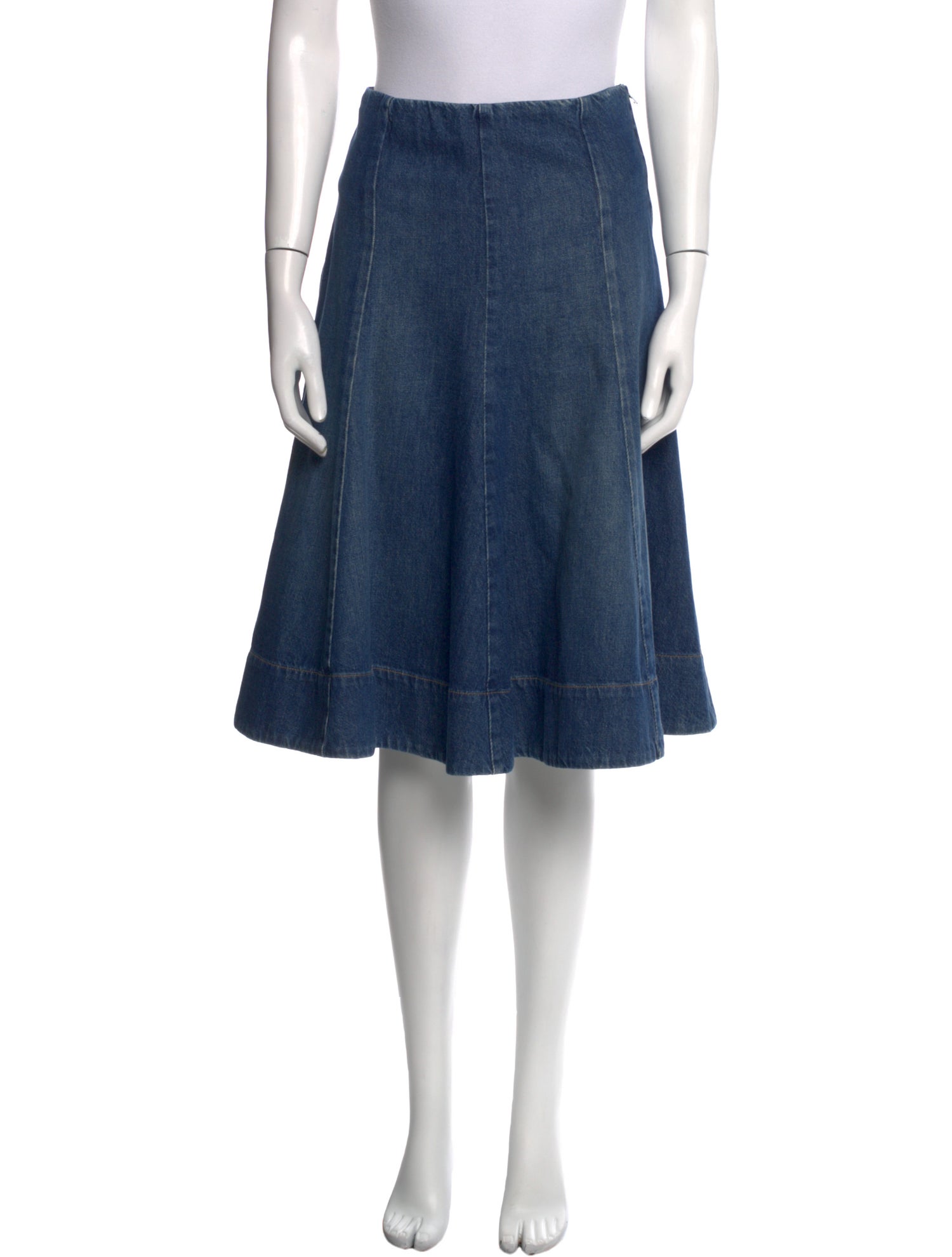 Khaite Pleated Accents Knee-Length Skirt