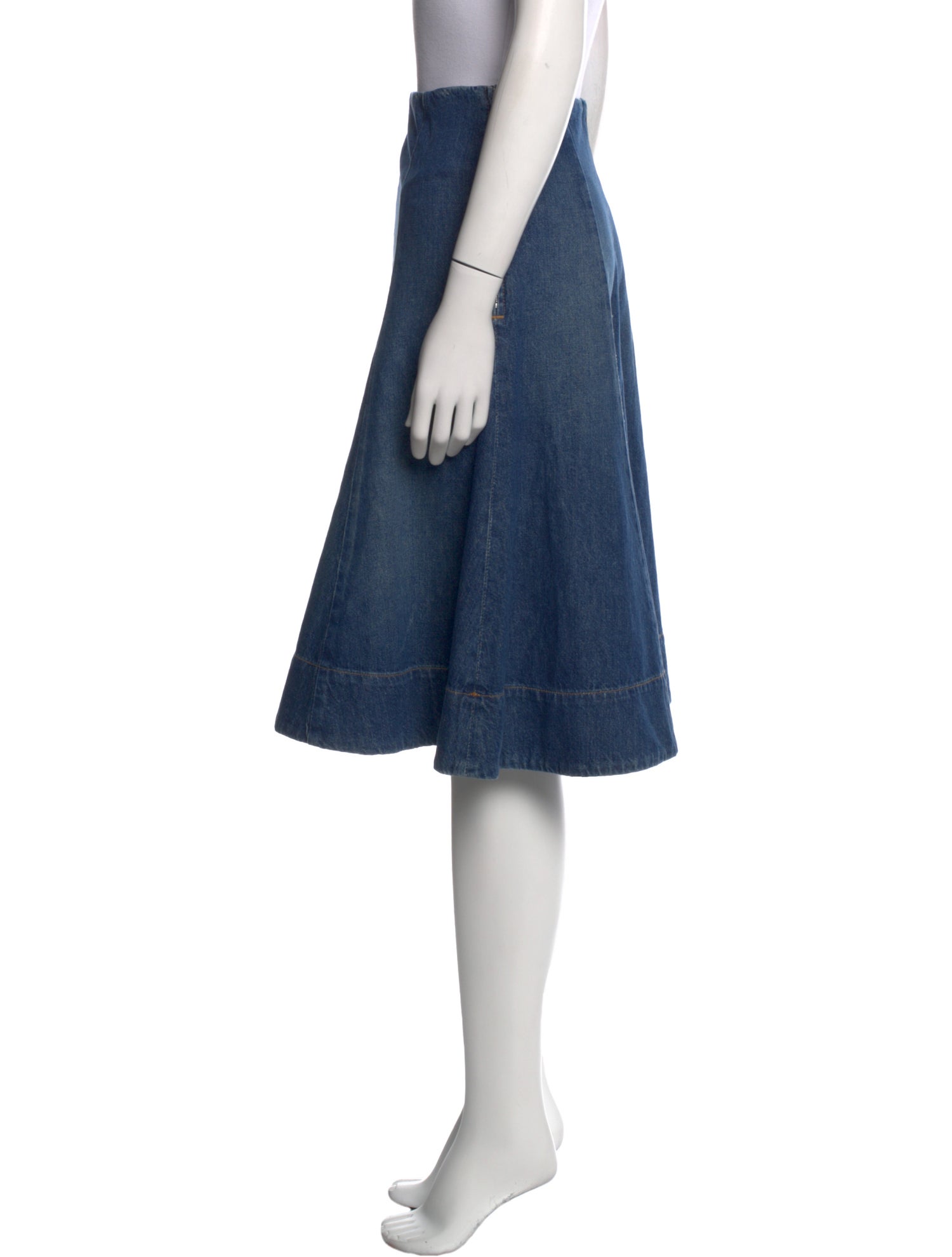 Khaite Pleated Accents Knee-Length Skirt