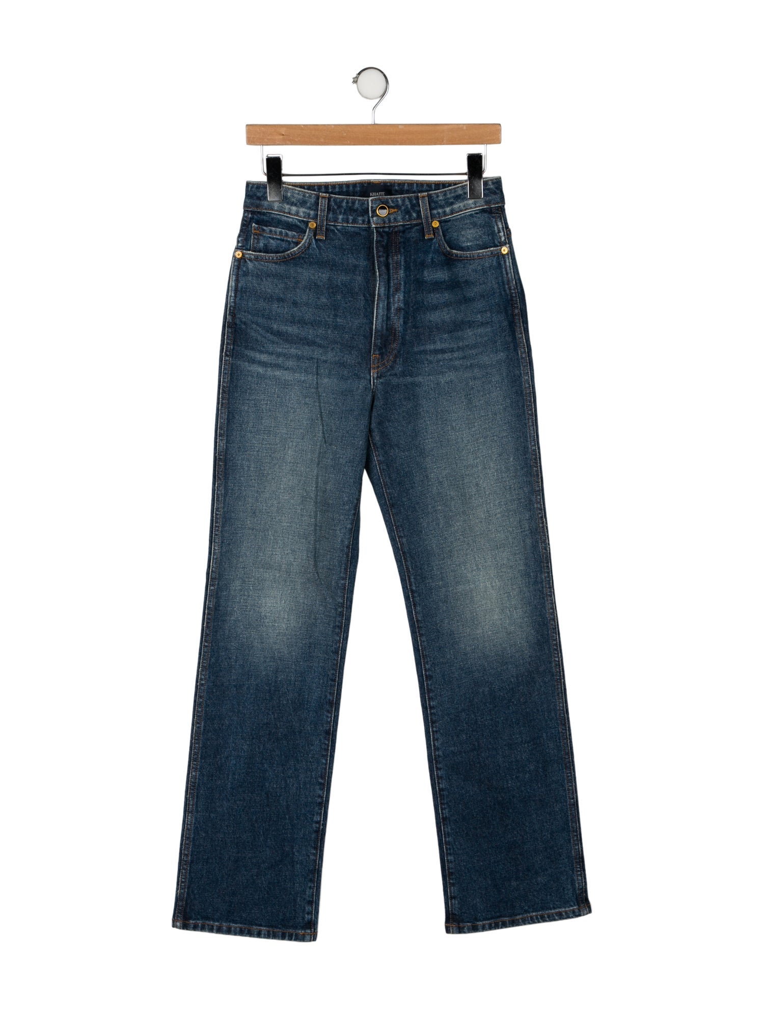 Khaite High-Rise Wide Leg Jeans