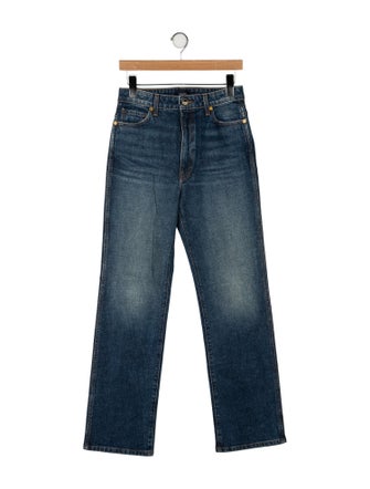 Khaite High-Rise Wide Leg Jeans