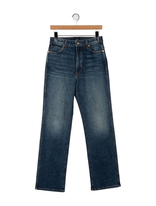 Khaite High-Rise Wide Leg Jeans