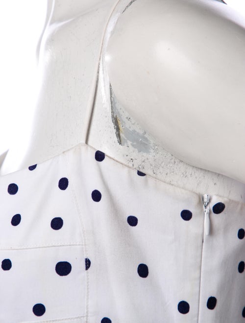 Khaite Polka Dot Print Midi Length Dress