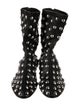 Khaite Leather Studded Accents Sock Boots