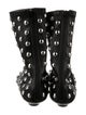 Khaite Leather Studded Accents Sock Boots