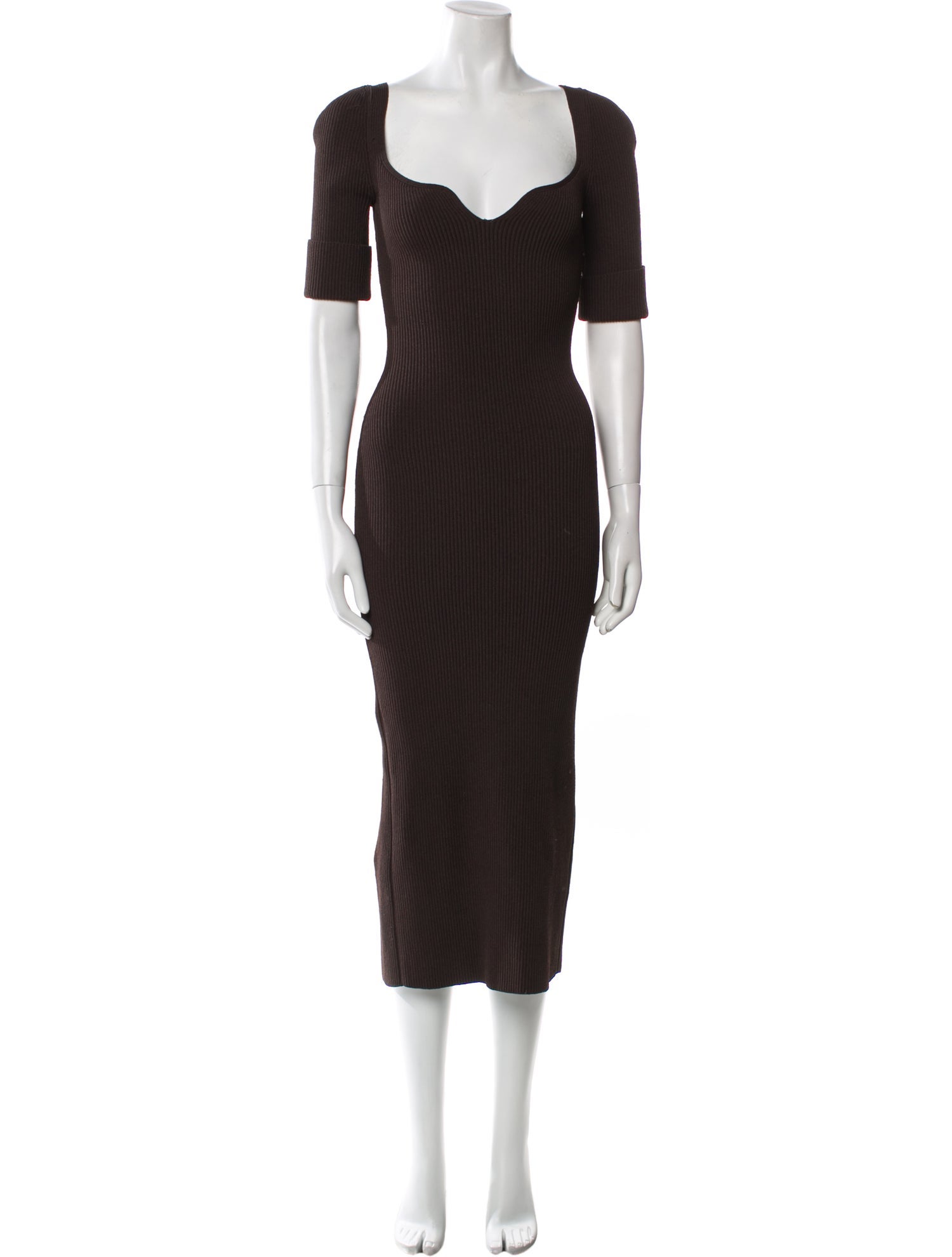 Khaite Square Neckline Long Dress