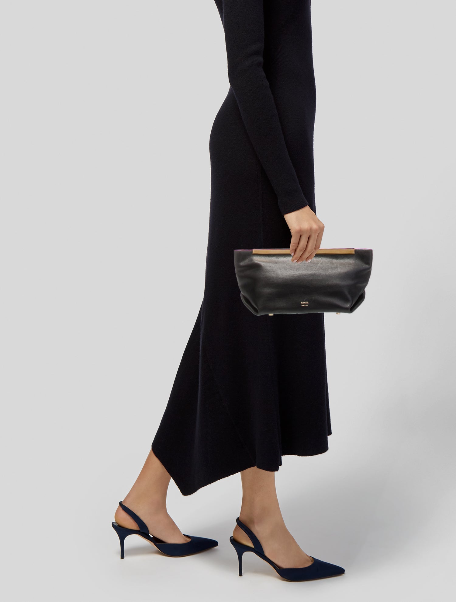 Khaite Leather Clutch