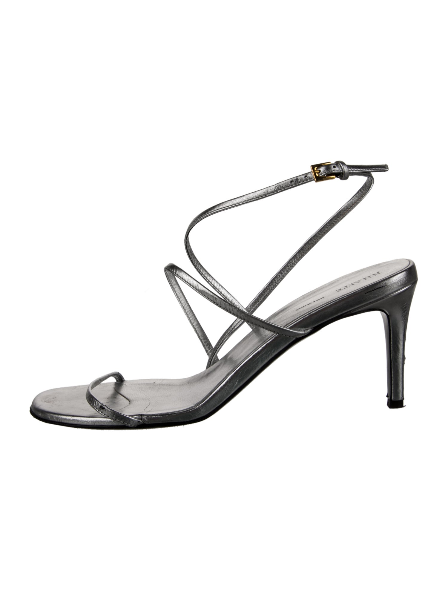 Khaite Leather Slingback Sandals