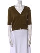 Khaite Cashmere V-Neck Sweater