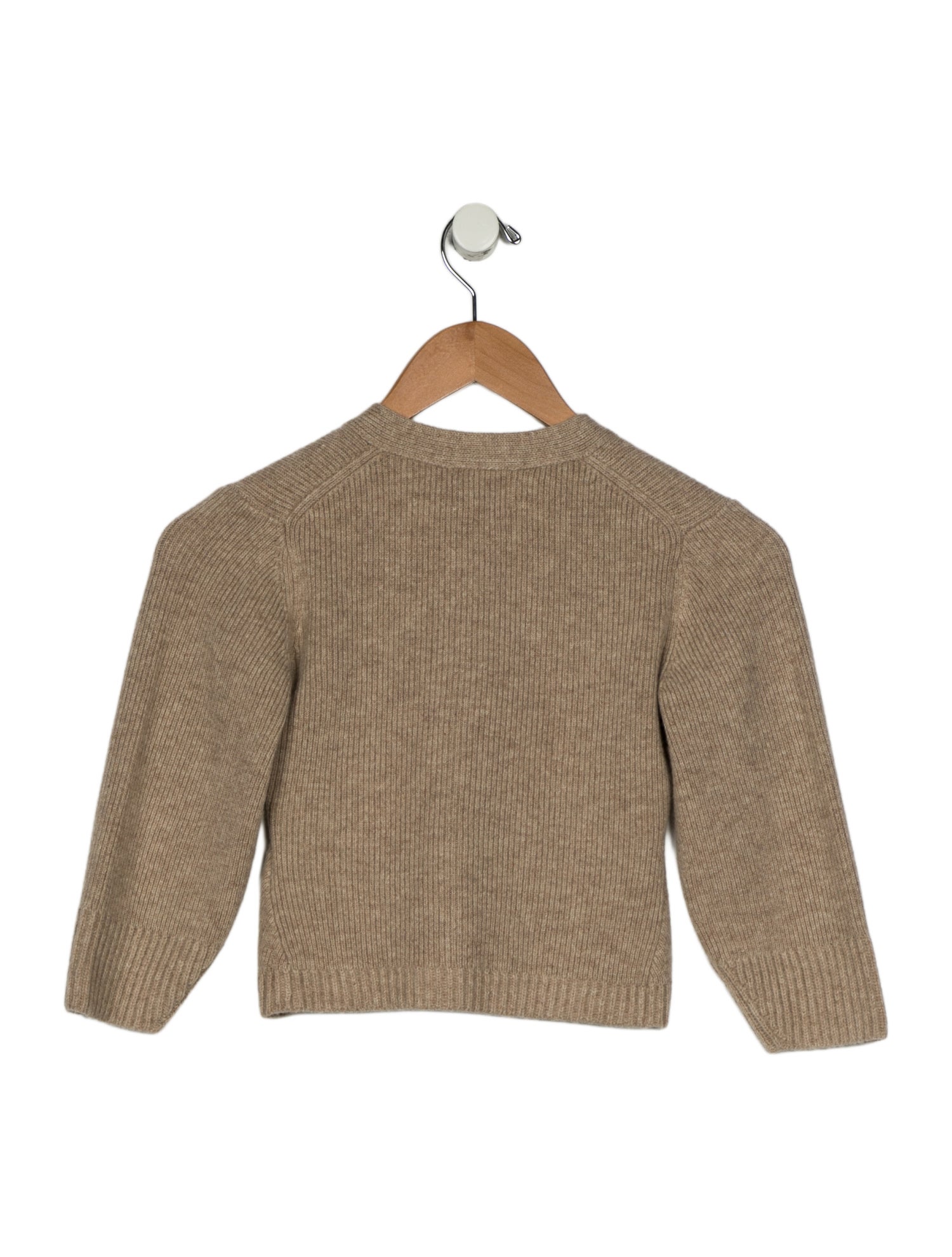 Khaite x Bonpoint Girls' Wool Solid Cardigan w/ Tags