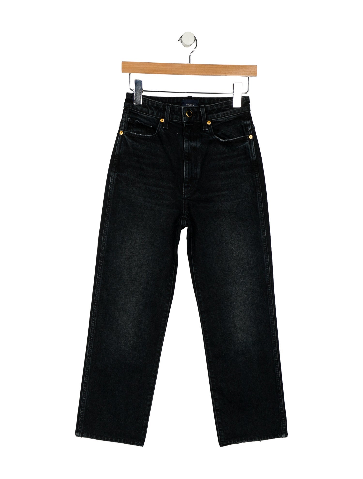 Khaite High-Rise Straight Leg Jeans