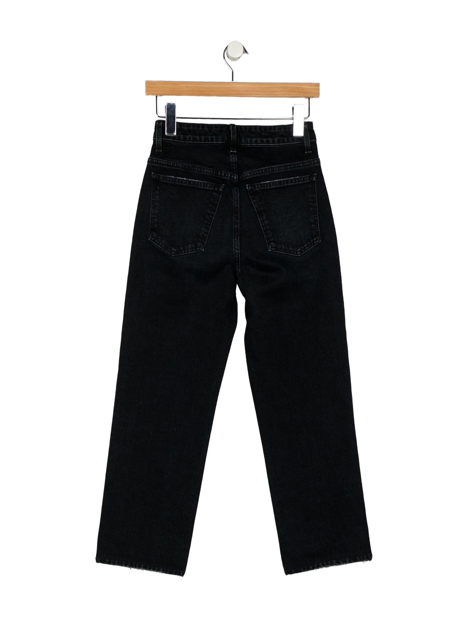Khaite High-Rise Straight Leg Jeans