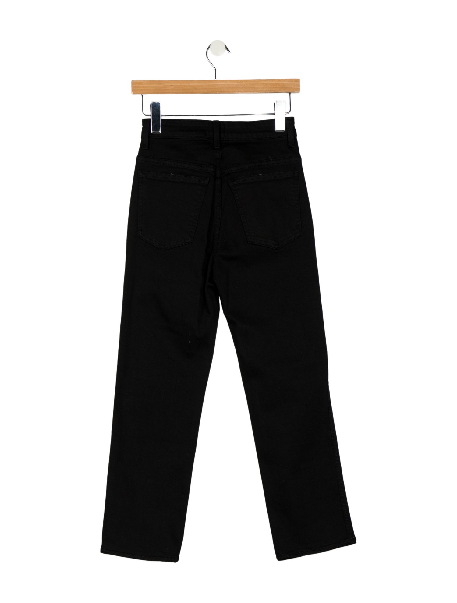 Khaite High-Rise Straight Leg Jeans