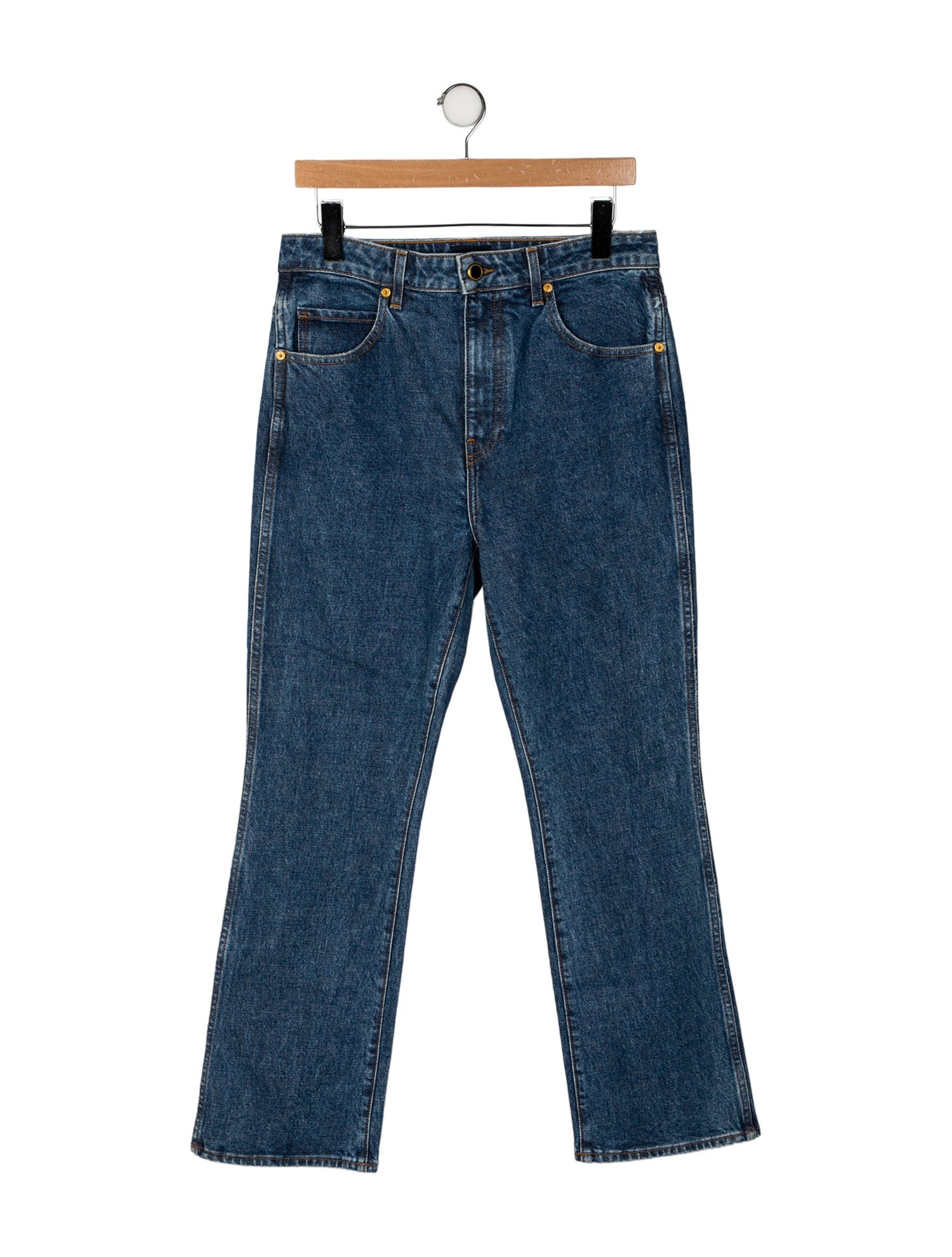 Khaite High-Rise Straight Leg Jeans w/ Tags