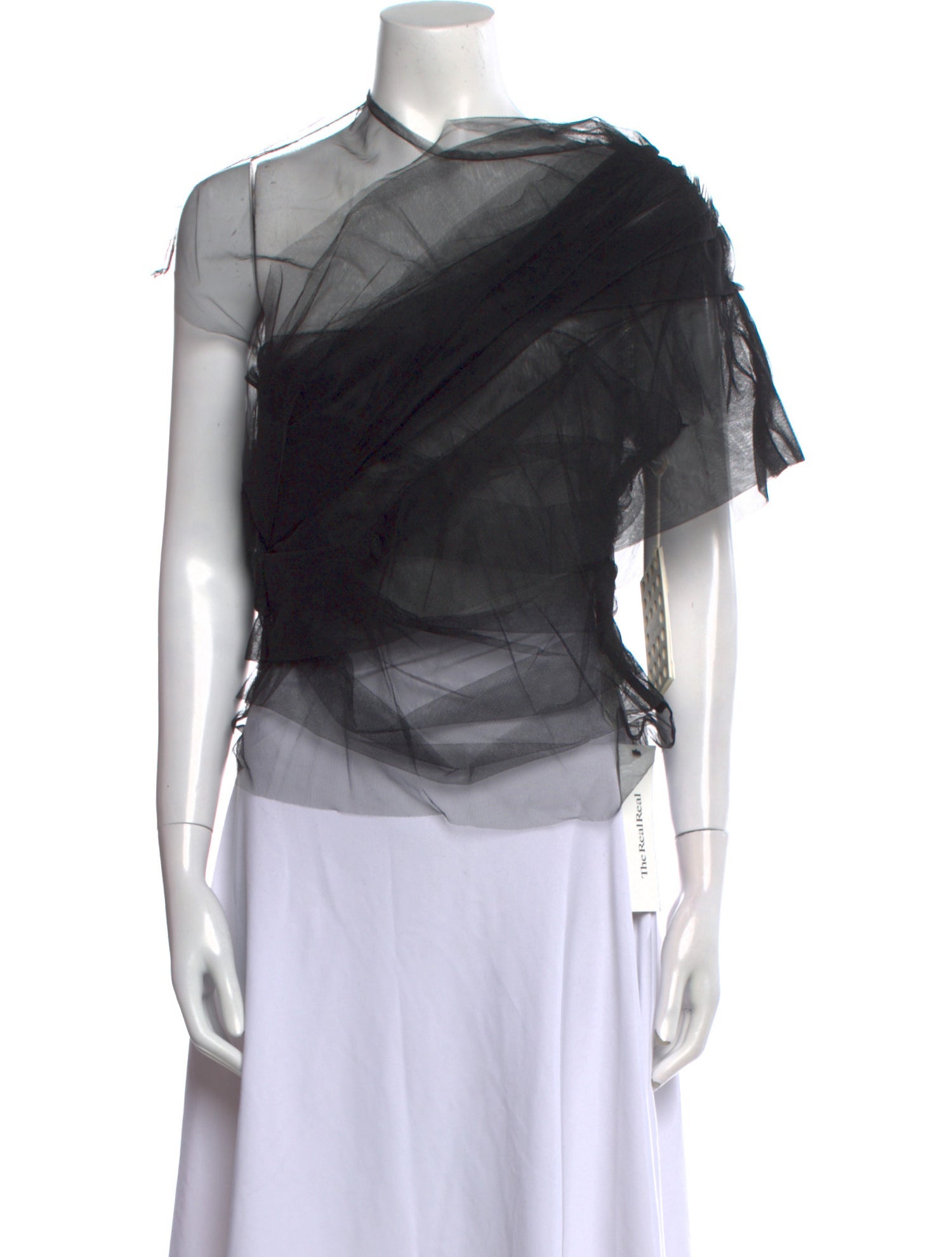 Khaite One-Shoulder Short Sleeve Blouse w/ Tags