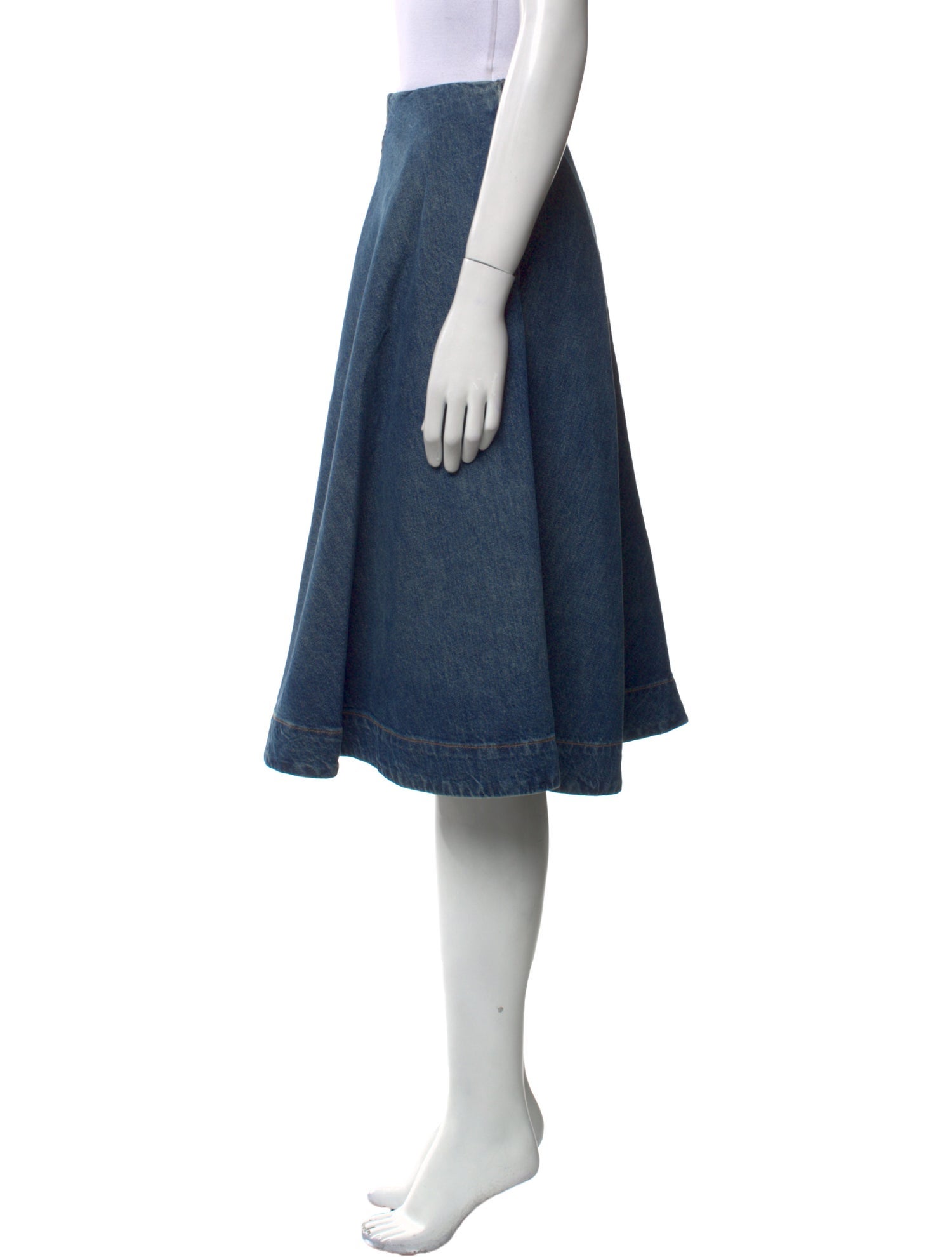 Khaite Pleated Accents Knee-Length Skirt