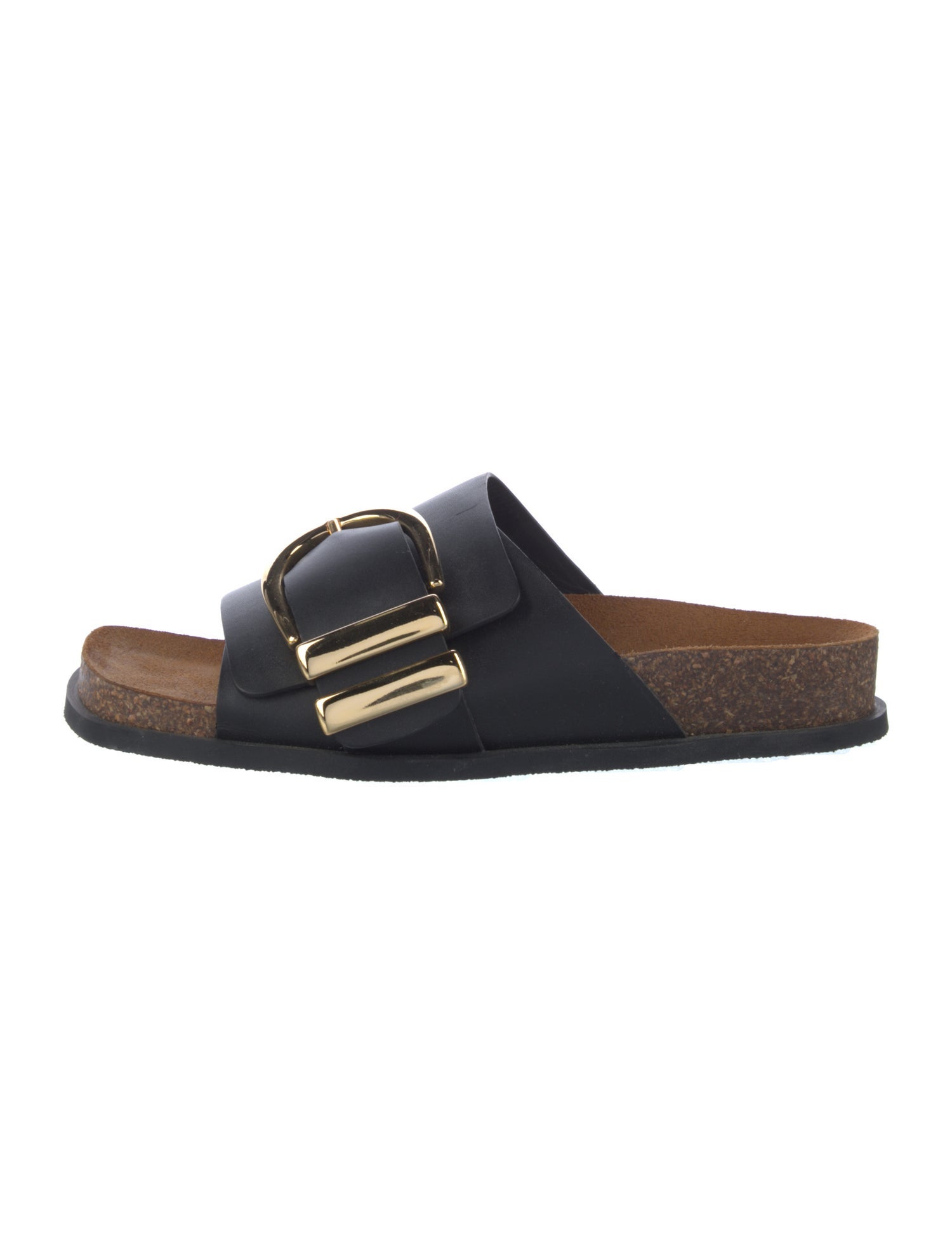 Khaite Leather Slides