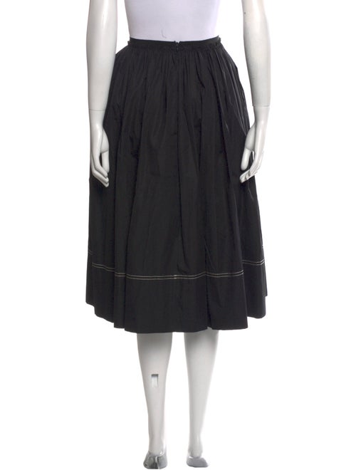 Khaite Raw-Edge Trim Midi Length Skirt