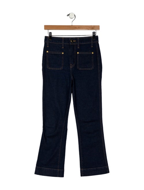 Khaite Mid-Rise Straight Leg Jeans