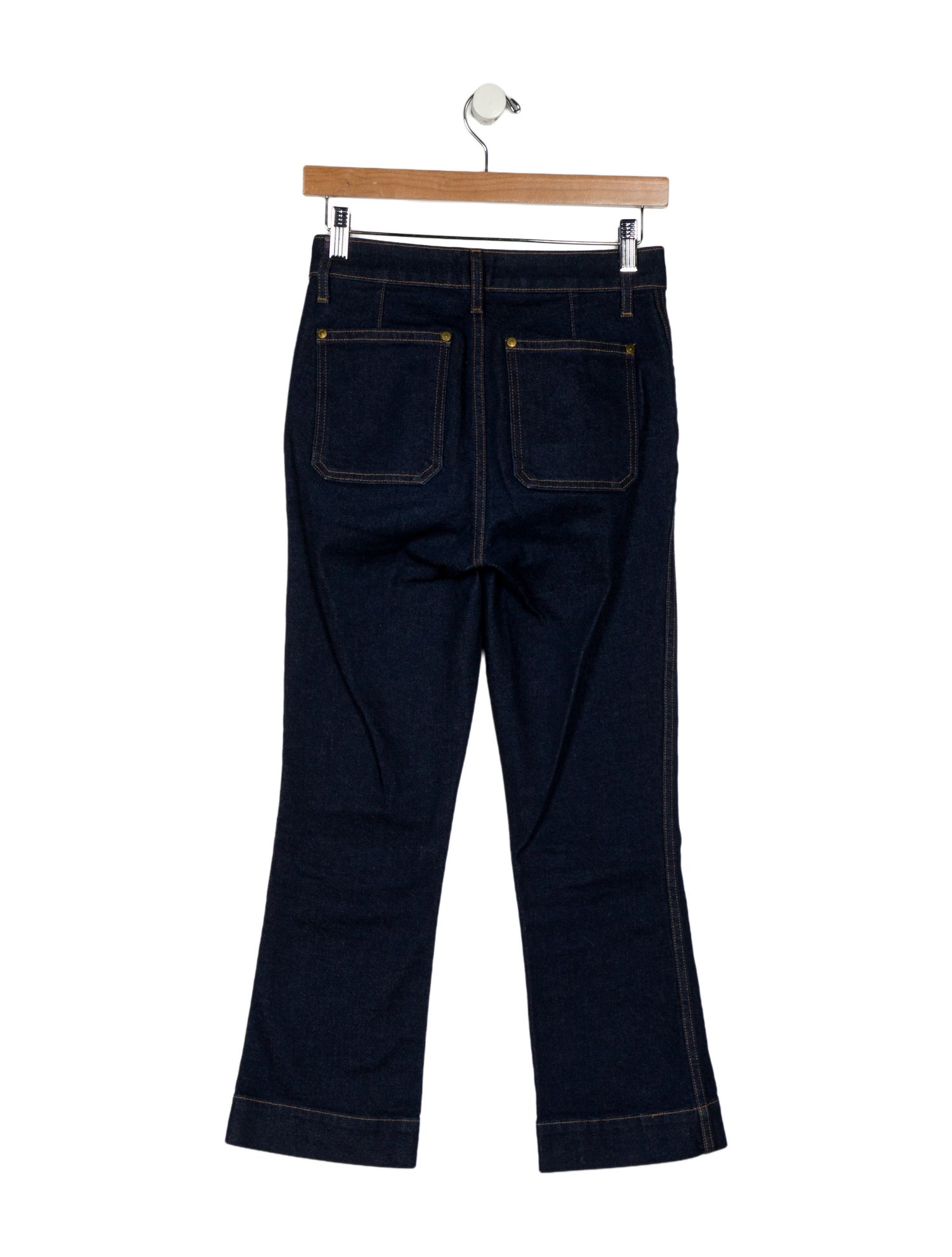 Khaite Mid-Rise Straight Leg Jeans