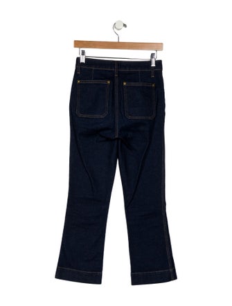 Khaite Mid-Rise Straight Leg Jeans