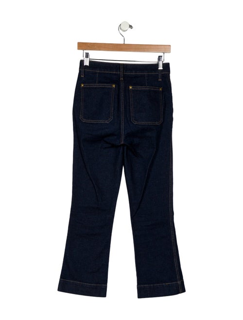 Khaite Mid-Rise Straight Leg Jeans