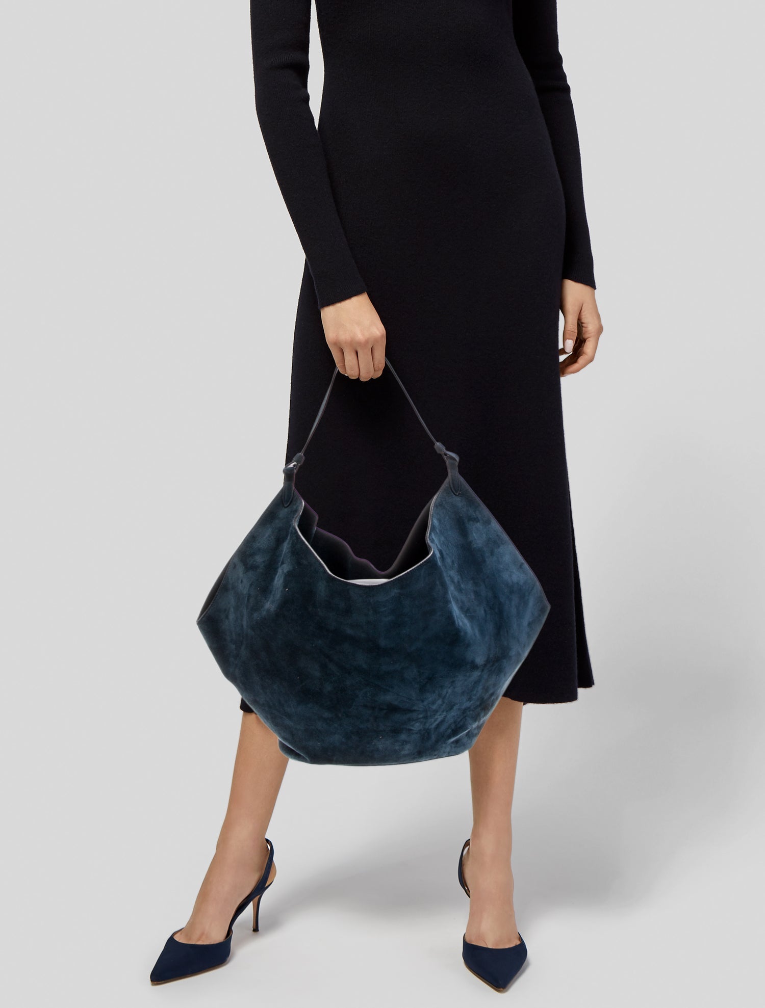 Khaite Suede Lotus Small