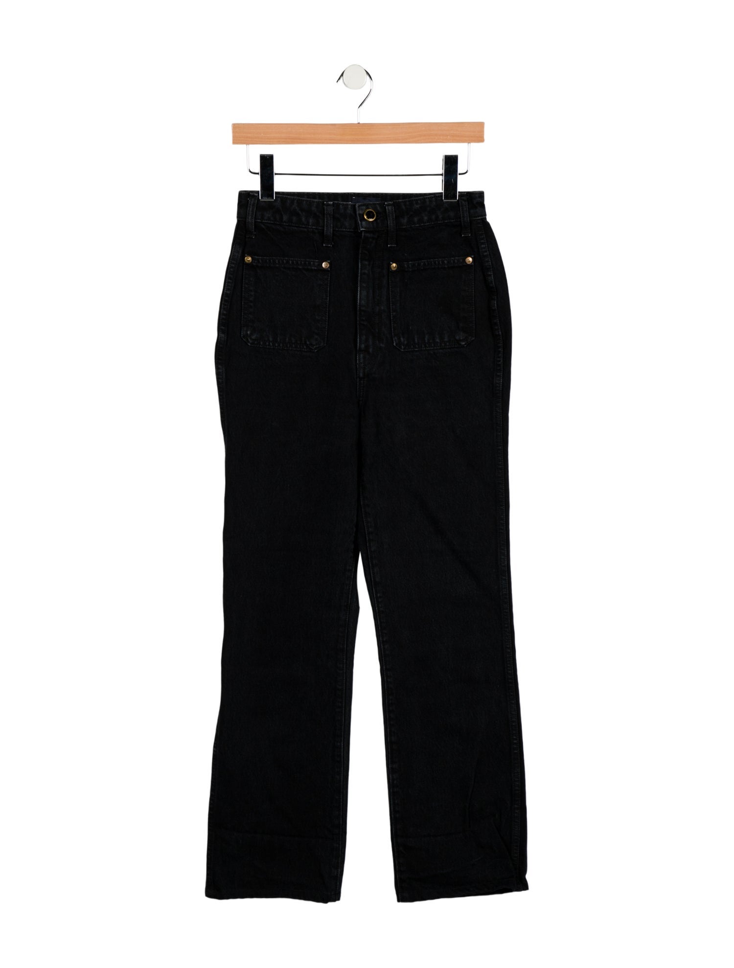 Khaite High-Rise Wide Leg Jeans