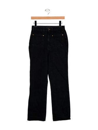 Khaite High-Rise Wide Leg Jeans