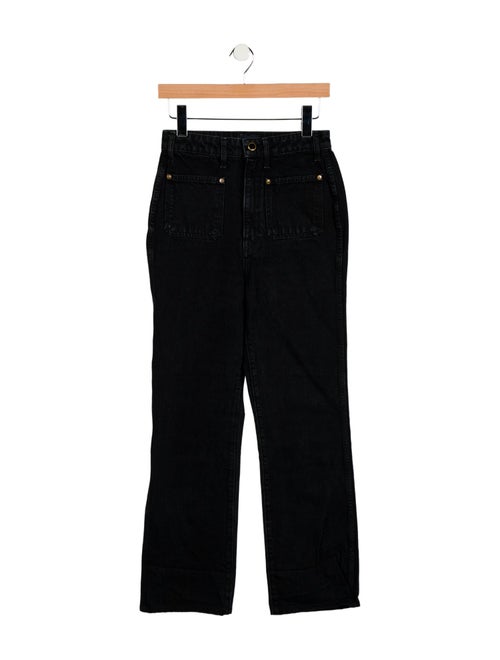 Khaite High-Rise Wide Leg Jeans