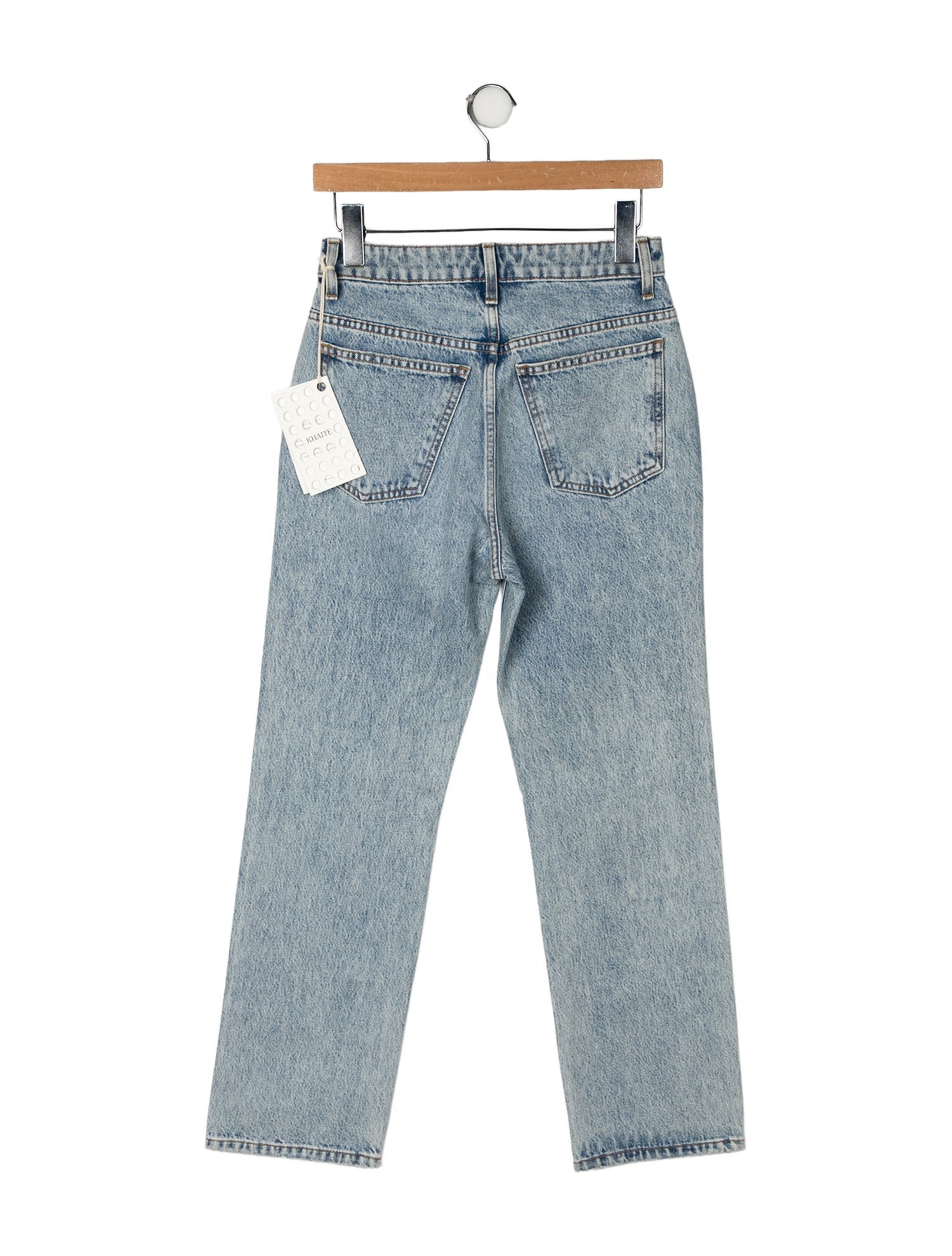 Khaite Mid-Rise Straight Leg Jeans w/ Tags